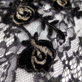 100% Polyester Flower Applique Embroidery Lace Fabric